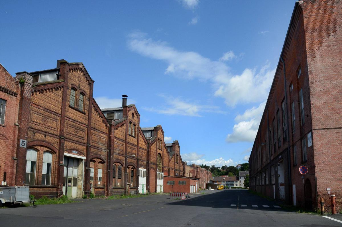 Die ehemaligen Produktionshallen heute: Vieles ist trotz der Zerstörungen im Krieg erhalten geblieben. © Foto:  Malmus